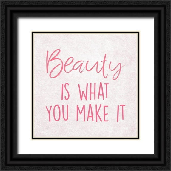 Prime, Marcus 12x12 Black Ornate Wood Framed with Double Matting Museum Art Print Titled - Making Beauty 2
