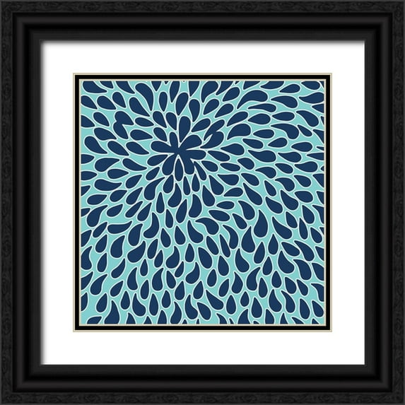 Prime, Marcus 12x12 Black Ornate Wood Framed with Double Matting Museum Art Print Titled - Retro Splash 1