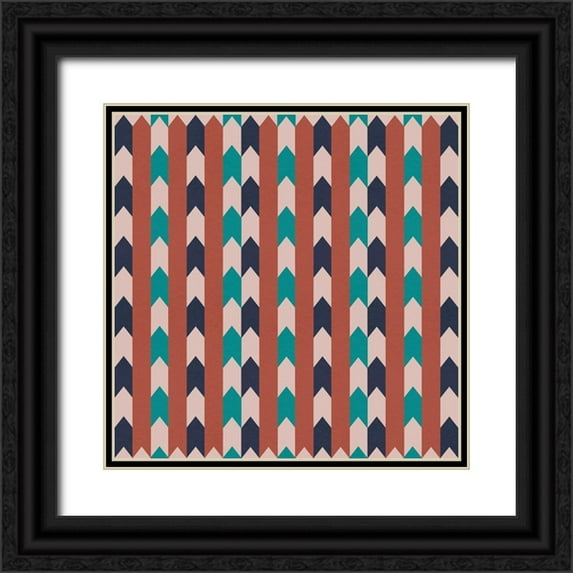 Prime, Marcus 12x12 Black Ornate Wood Framed with Double Matting Museum Art Print Titled - Rise Up