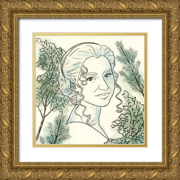 Prime, Marcus 12x12 Gold Ornate Wood Framed with Double Matting Museum Art Print Titled - Natural Beauty 1