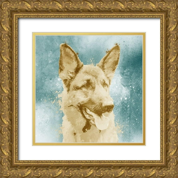 Prime, Marcus 12x12 Gold Ornate Wood Framed with Double Matting Museum Art Print Titled - Shepard Splat