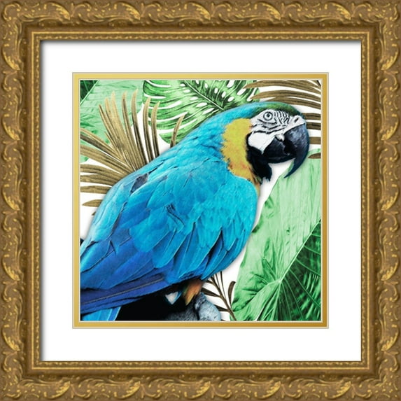 Prime, Marcus 12x12 Gold Ornate Wood Framed with Double Matting Museum Art Print Titled - Tropical Views 2