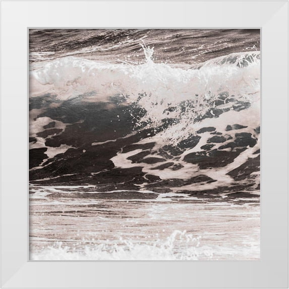 Prime, Marcus 12x12 White Modern Wood Framed Museum Art Print Titled - Ocean Breath 2