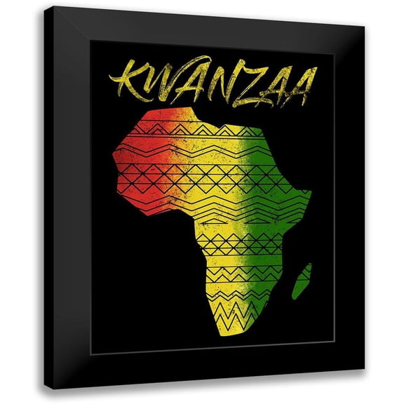Prime, Marcus 12x14 Black Modern Framed Museum Art Print Titled - Kwanzaa