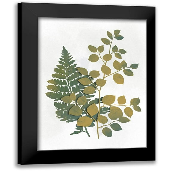 Prime, Marcus 12x14 Black Modern Framed Museum Art Print Titled - Silhouetted Vegetation 1