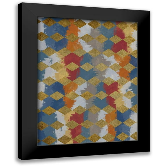 Prime, Marcus 12x14 Black Modern Framed Museum Art Print Titled - Striking Strokes