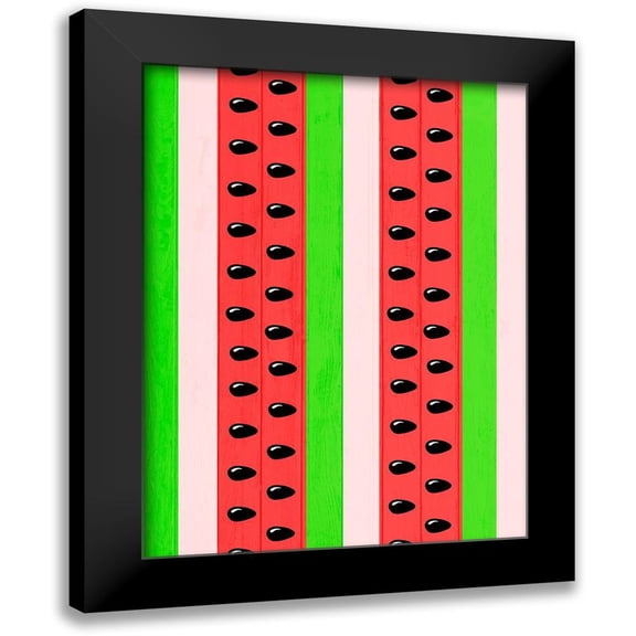 Prime, Marcus 12x14 Black Modern Framed Museum Art Print Titled - Watermelon Love