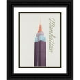thumbnail image 1 of Prime, Marcus 12x14 Black Ornate Wood Framed with Double Matting Museum Art Print Titled - Colorful Manhattan 1, 1 of 4
