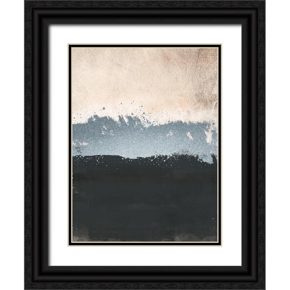 Prime, Marcus 12x14 Black Ornate Wood Framed with Double Matting Museum Art Print Titled - Glitzy Streak 1