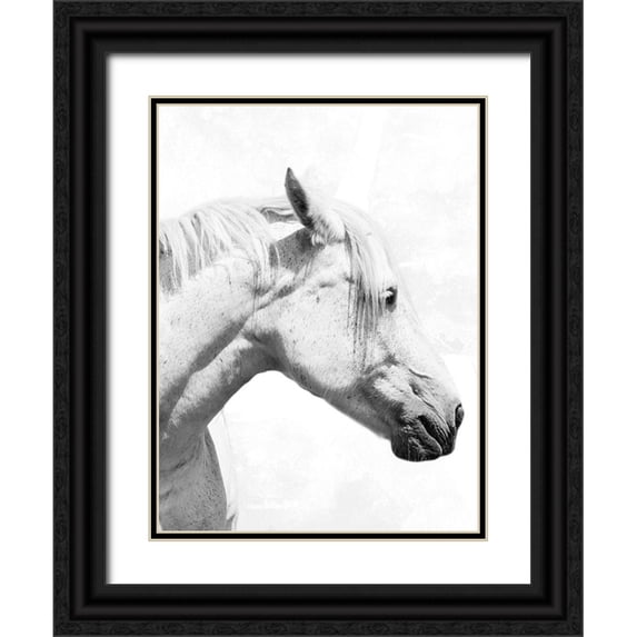 Prime, Marcus 12x14 Black Ornate Wood Framed with Double Matting Museum Art Print Titled - Praying Steed 2
