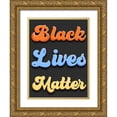 thumbnail image 1 of Prime, Marcus 12x14 Gold Ornate Wood Framed with Double Matting Museum Art Print Titled - Bright BLM, 1 of 4