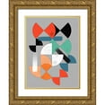 thumbnail image 1 of Prime, Marcus 12x14 Gold Ornate Wood Framed with Double Matting Museum Art Print Titled - Geometric Breakthrough 3, 1 of 4