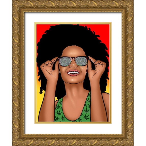 Prime, Marcus 12x14 Gold Ornate Wood Framed with Double Matting Museum Art Print Titled - Mary Jane