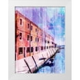 thumbnail image 1 of Prime, Marcus 12x14 White Modern Wood Framed Museum Art Print Titled - Colorful Riverfront, 1 of 4