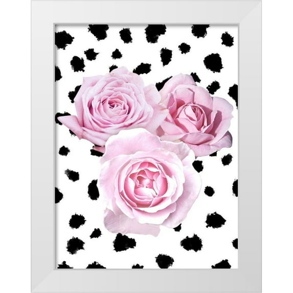 Prime, Marcus 12x14 White Modern Wood Framed Museum Art Print Titled - Dalmatian Roses 2