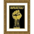 thumbnail image 1 of Prime, Marcus 13x18 Gold Ornate Wood Framed with Double Matting Museum Art Print Titled - Unapologetically Black, 1 of 4