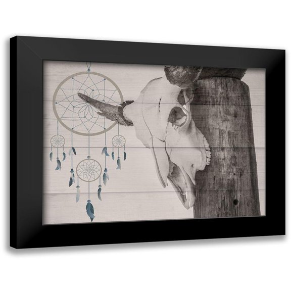 Prime, Marcus 14x12 Black Modern Framed Museum Art Print Titled - Dreaming Skull