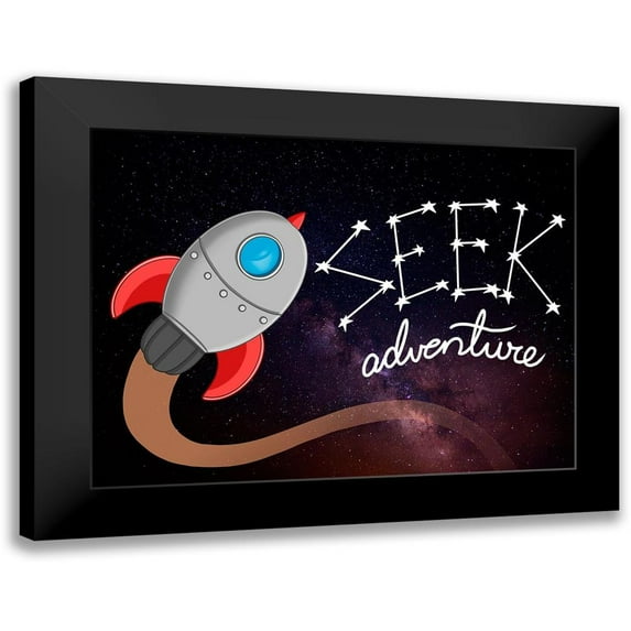 Prime, Marcus 14x12 Black Modern Framed Museum Art Print Titled - Seek Adventure 1