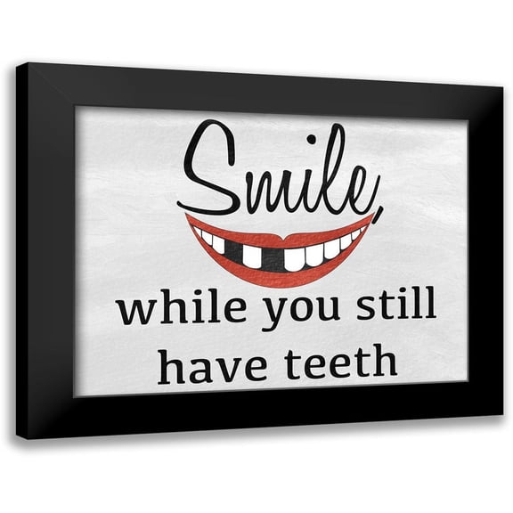 Prime, Marcus 14x12 Black Modern Framed Museum Art Print Titled - Toothless Smile