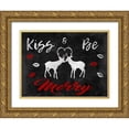 thumbnail image 1 of Prime, Marcus 14x12 Gold Ornate Wood Framed with Double Matting Museum Art Print Titled - Merry Kissmas, 1 of 4