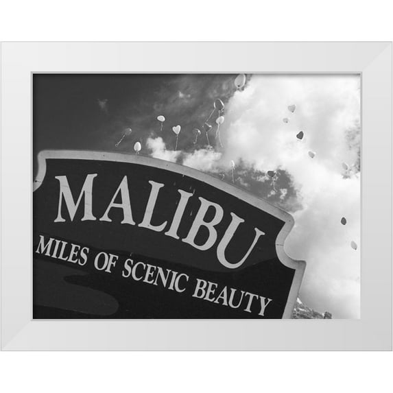 Prime, Marcus 14x12 White Modern Wood Framed Museum Art Print Titled - Scenic Malibu 1