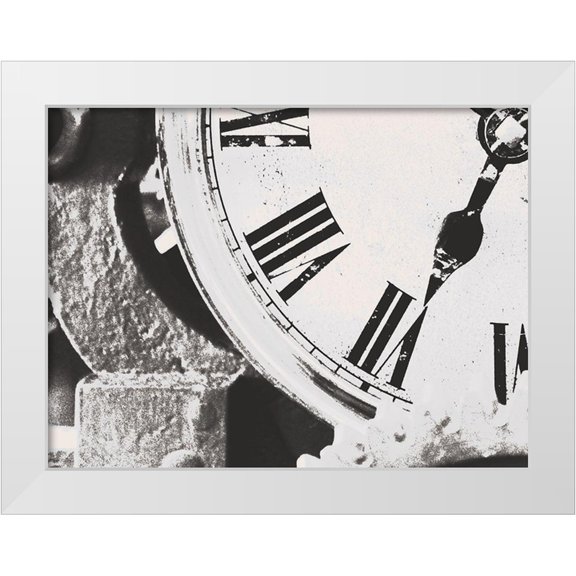 Prime, Marcus 14x12 White Modern Wood Framed Museum Art Print Titled - Timeless Clock