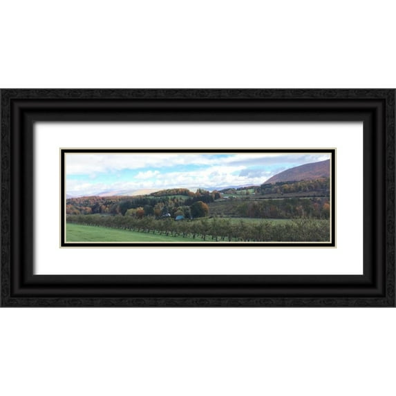 Prime, Marcus 14x7 Black Ornate Wood Framed with Double Matting Museum Art Print Titled - Seasons Change 2