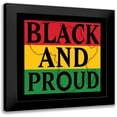 thumbnail image 1 of Prime, Marcus 15x15 Black Modern Framed Museum Art Print Titled - Black and Proud 1, 1 of 5