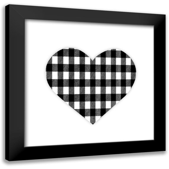 Prime, Marcus 15x15 Black Modern Framed Museum Art Print Titled - Heart Chess Squared