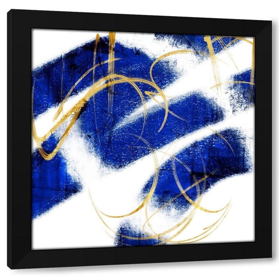 Marcus Prime 15x15 Black Modern Wood Framed Wall Art Titled - Indio Mustard Prophecy 2