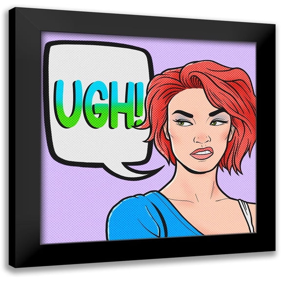 Prime, Marcus 15x15 Black Modern Framed Museum Art Print Titled - Ugh Girl