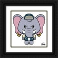 thumbnail image 1 of Prime, Marcus 15x15 Black Ornate Wood Framed with Double Matting Museum Art Print Titled - Ethan Elephant, 1 of 4