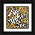 thumbnail image 1 of Prime, Marcus 15x15 Black Ornate Wood Framed with Double Matting Museum Art Print Titled - Life After Coffee 2, 1 of 4
