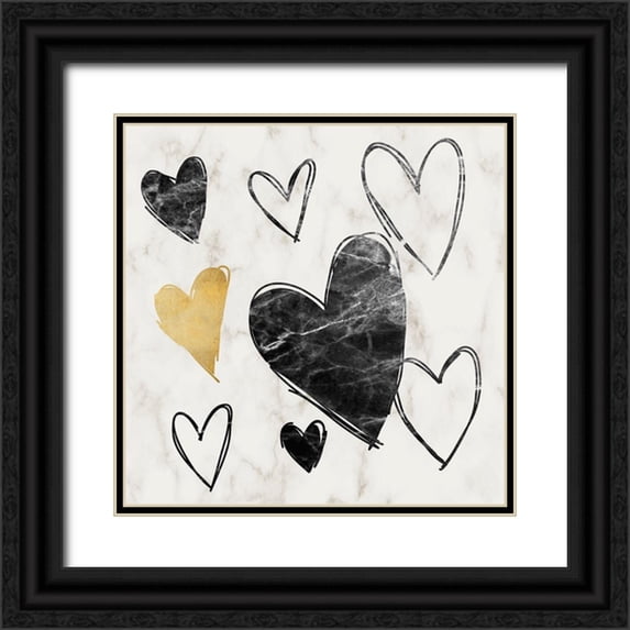 Prime, Marcus 15x15 Black Ornate Wood Framed with Double Matting Museum Art Print Titled - Love Multiplied 1