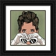 thumbnail image 1 of Prime, Marcus 15x15 Black Ornate Wood Framed with Double Matting Museum Art Print Titled - Mysterious Woman, 1 of 4