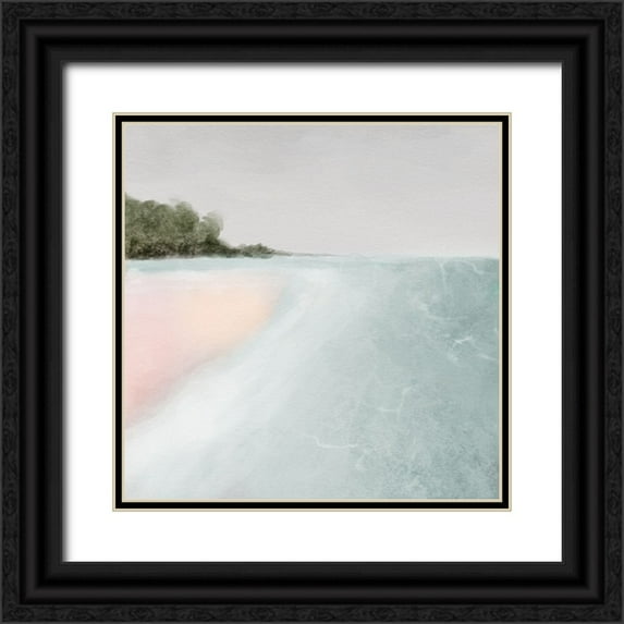 Prime, Marcus 15x15 Black Ornate Wood Framed with Double Matting Museum Art Print Titled - Ocean Dreaming V2