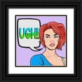 thumbnail image 1 of Prime, Marcus 15x15 Black Ornate Wood Framed with Double Matting Museum Art Print Titled - Ugh Girl, 1 of 4