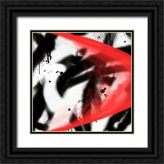 Prime, Marcus 15x15 Black Ornate Wood Framed with Double Matting Museum Art Print Titled - Urban Chaos 3