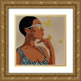 thumbnail image 1 of Prime, Marcus 15x15 Gold Ornate Wood Framed with Double Matting Museum Art Print Titled - Fierce And Elegant 1, 1 of 4