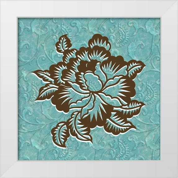 Prime, Marcus 15x15 White Modern Wood Framed Museum Art Print Titled - Holy Floral