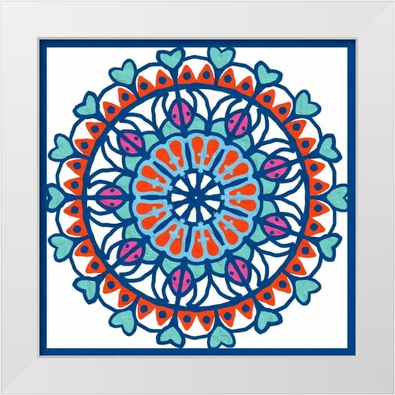 Prime, Marcus 15x15 White Modern Wood Framed Museum Art Print Titled - Mandala 3
