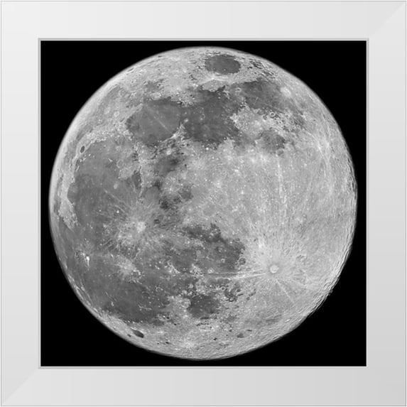 Prime, Marcus 15x15 White Modern Wood Framed Museum Art Print Titled - To The Moon
