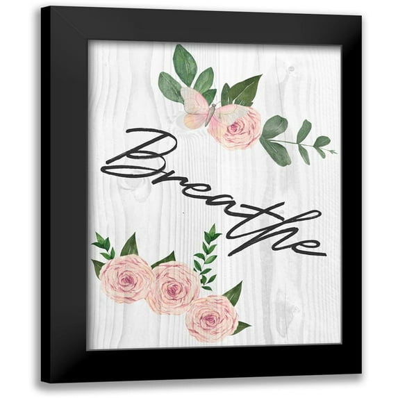 Prime, Marcus 15x18 Black Modern Framed Museum Art Print Titled - Breathe Florals 1