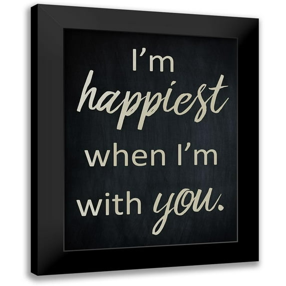 Prime, Marcus 15x18 Black Modern Framed Museum Art Print Titled - Happiest Life