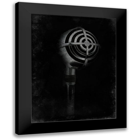 Prime, Marcus 15x18 Black Modern Framed Museum Art Print Titled - Mic Check 2