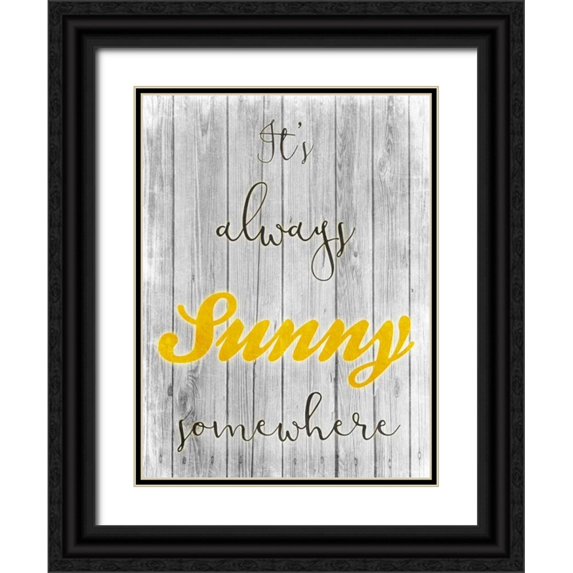 Prime, Marcus 15x18 Black Ornate Wood Framed with Double Matting Museum Art Print Titled - Always Sunny