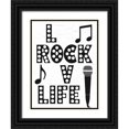 thumbnail image 1 of Prime, Marcus 15x18 Black Ornate Wood Framed with Double Matting Museum Art Print Titled - Rock Life, 1 of 4