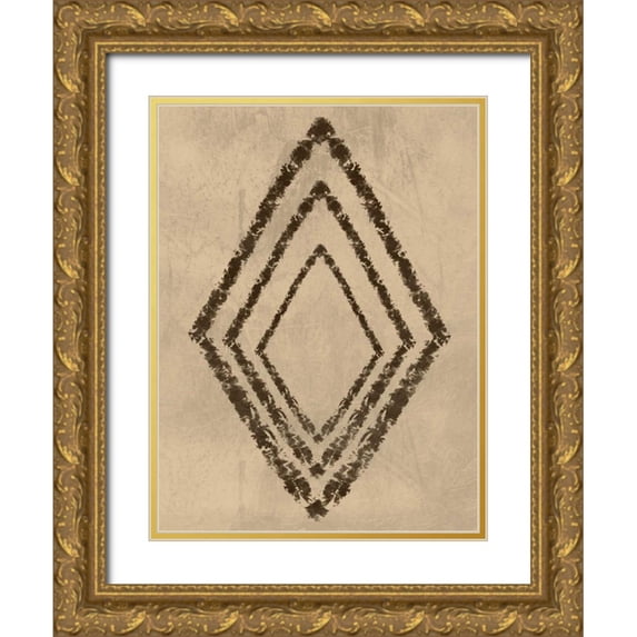 Prime, Marcus 15x18 Gold Ornate Wood Framed with Double Matting Museum Art Print Titled - Diamond Entrance