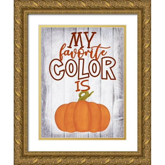 Prime, Marcus 15x18 Gold Ornate Wood Framed with Double Matting Museum Art Print Titled - Favorite Color