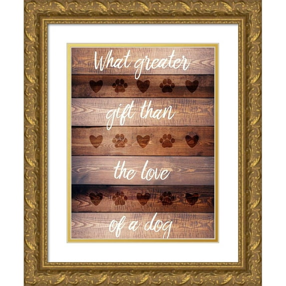 Prime, Marcus 15x18 Gold Ornate Wood Framed with Double Matting Museum Art Print Titled - Furry Life 2